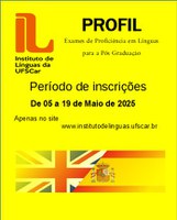 PROFIL - Exames de Proficiência para Pós Graduação - UFSCar